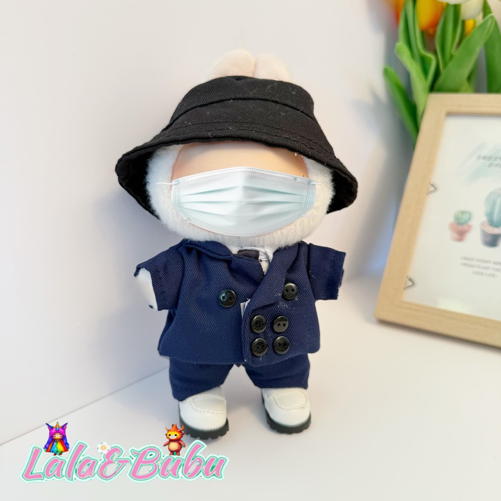 Creative Casual Suits for Labu – Custom Tailored 15-17cm Formal Wear for Vinyl Art Dolls, Exuding Gentleman's Style