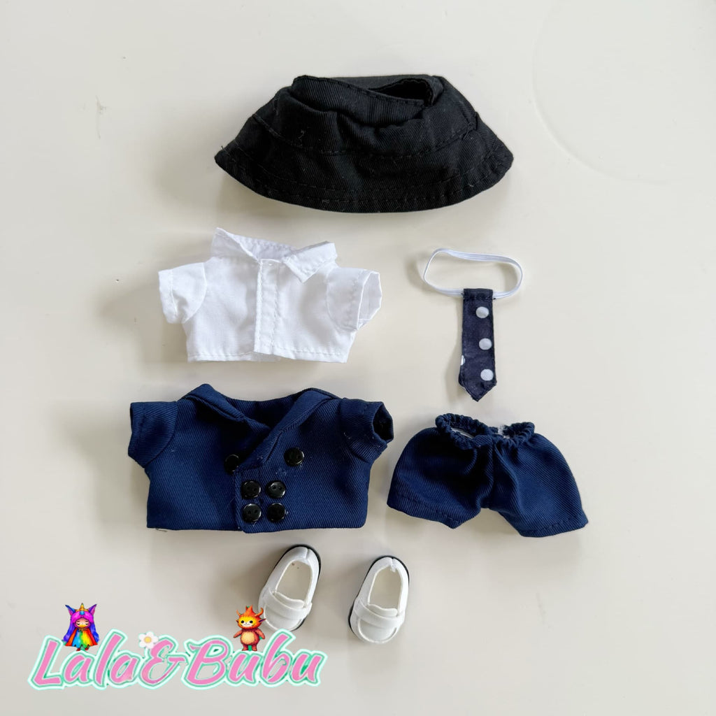 Creative Casual Suits for Labu – Custom Tailored 15-17cm Formal Wear for Vinyl Art Dolls, Exuding Gentleman's Style