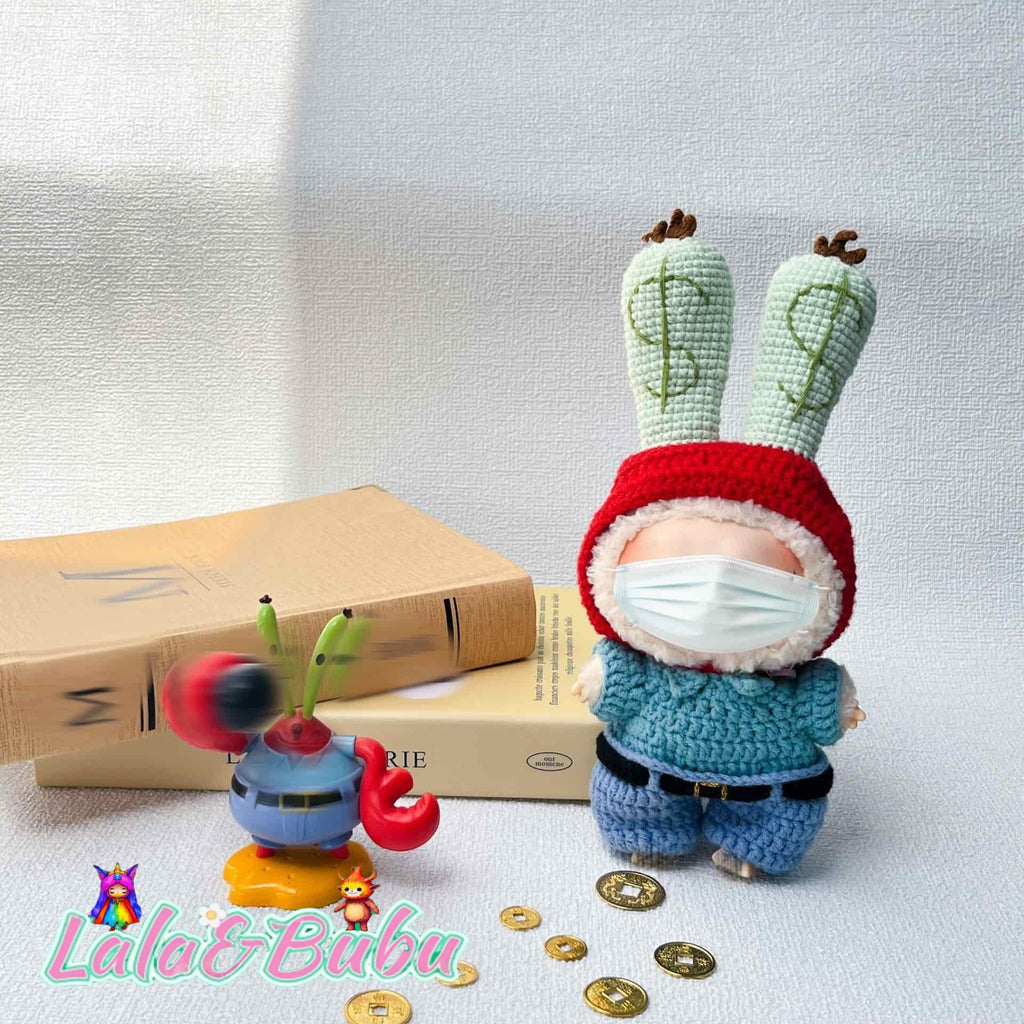 Brain-Bending Whimsy Collection，Eccentric Labu Wardrobe – Absurdly Fun Costumes for Display & Play，Suitable for doll outfits ranging from 15cm to 17cm