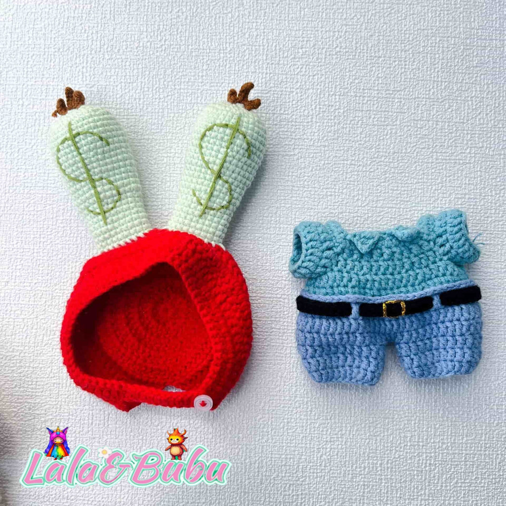 Brain-Bending Whimsy Collection，Eccentric Labu Wardrobe – Absurdly Fun Costumes for Display & Play，Suitable for doll outfits ranging from 15cm to 17cm