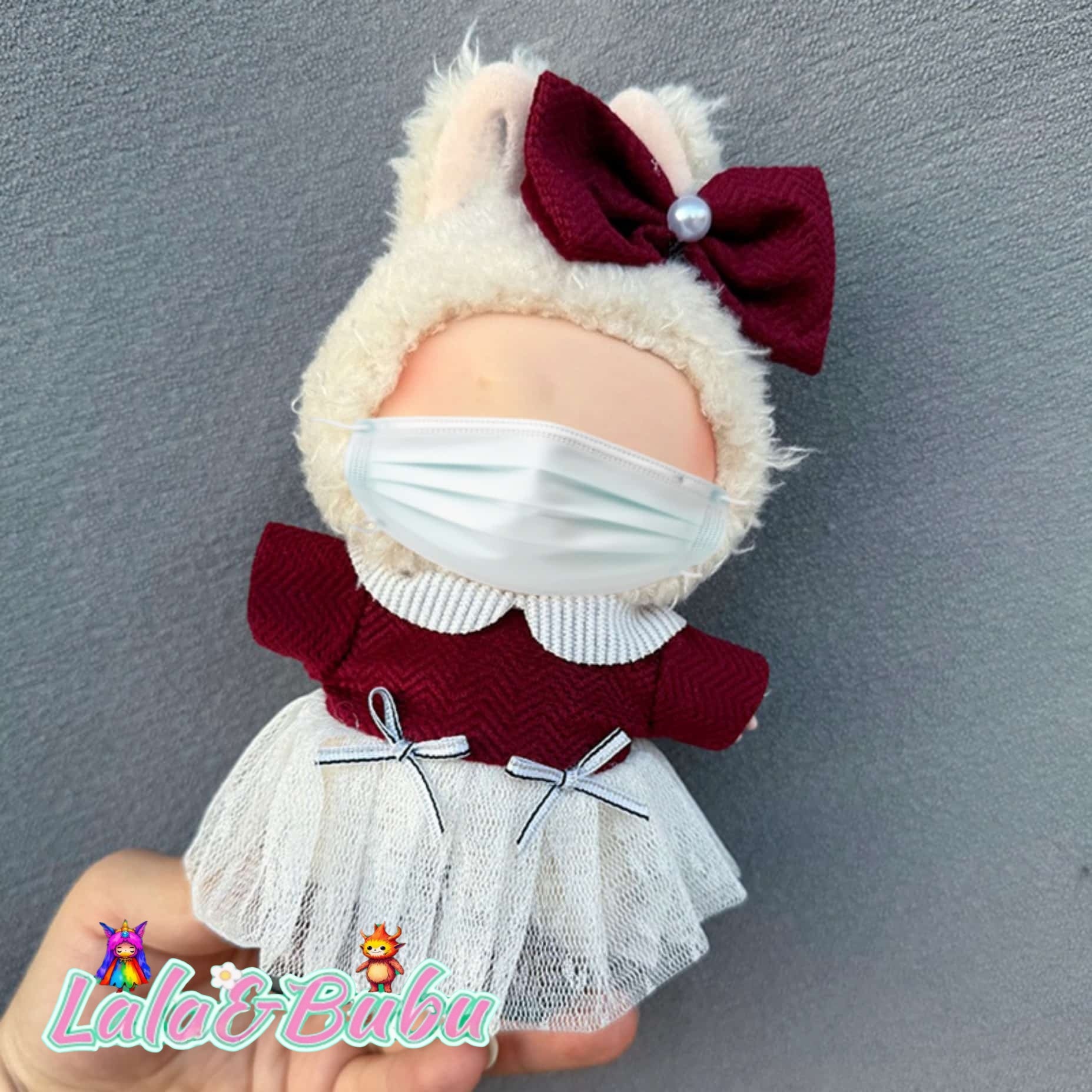 Dreamy Princess Dress Collection for Labu – Elegant & Adorable Outfits for 15-17cm Vinyl Art Dolls，Sweet Lolita Dress Set