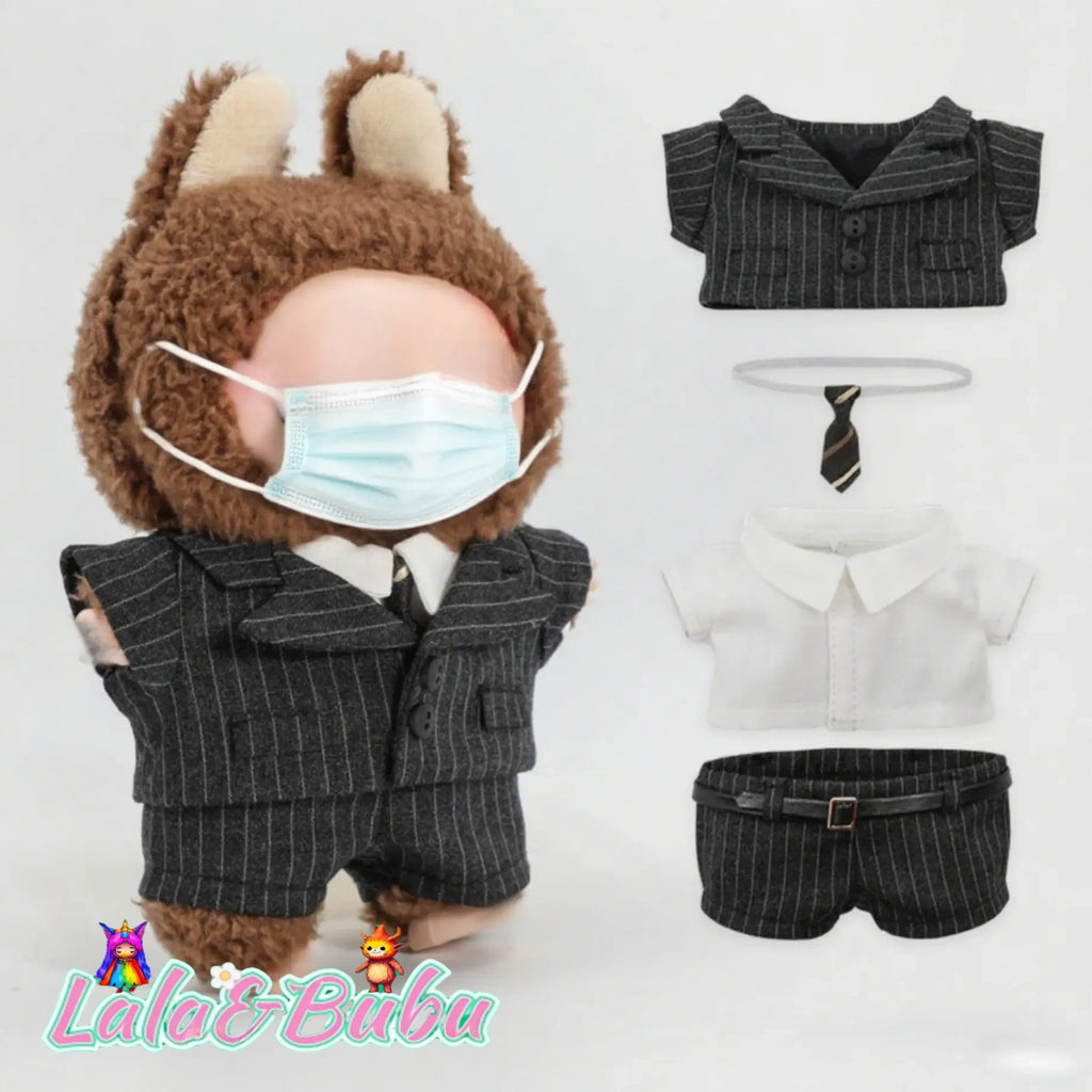 Creative Casual Suits for Labu – Custom Tailored 15-17cm Formal Wear for Vinyl Art Dolls, Exuding Gentleman's Style