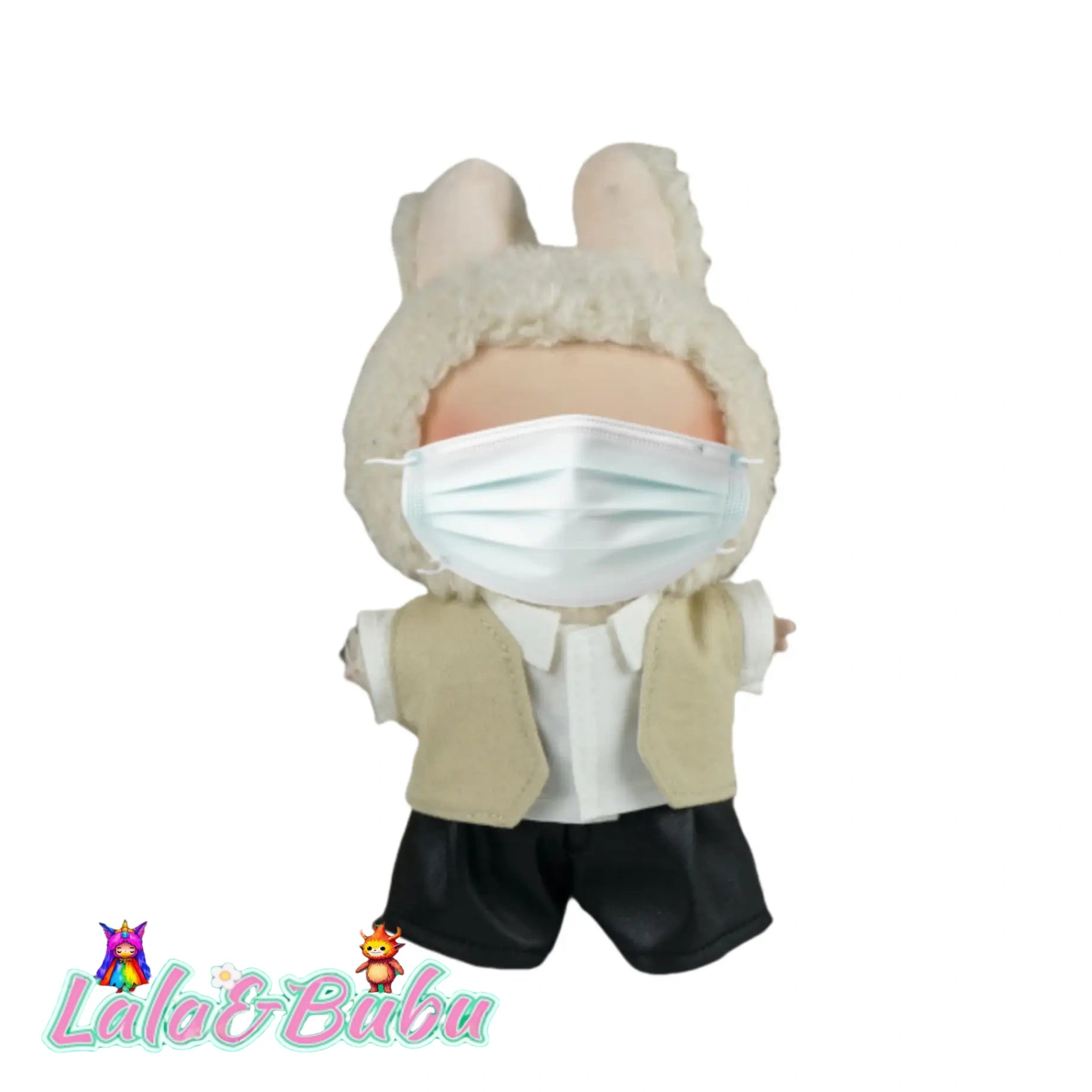 Creative Casual Suits for Labu – Custom Tailored 15-17cm Formal Wear for Vinyl Art Dolls, Exuding Gentleman's Style