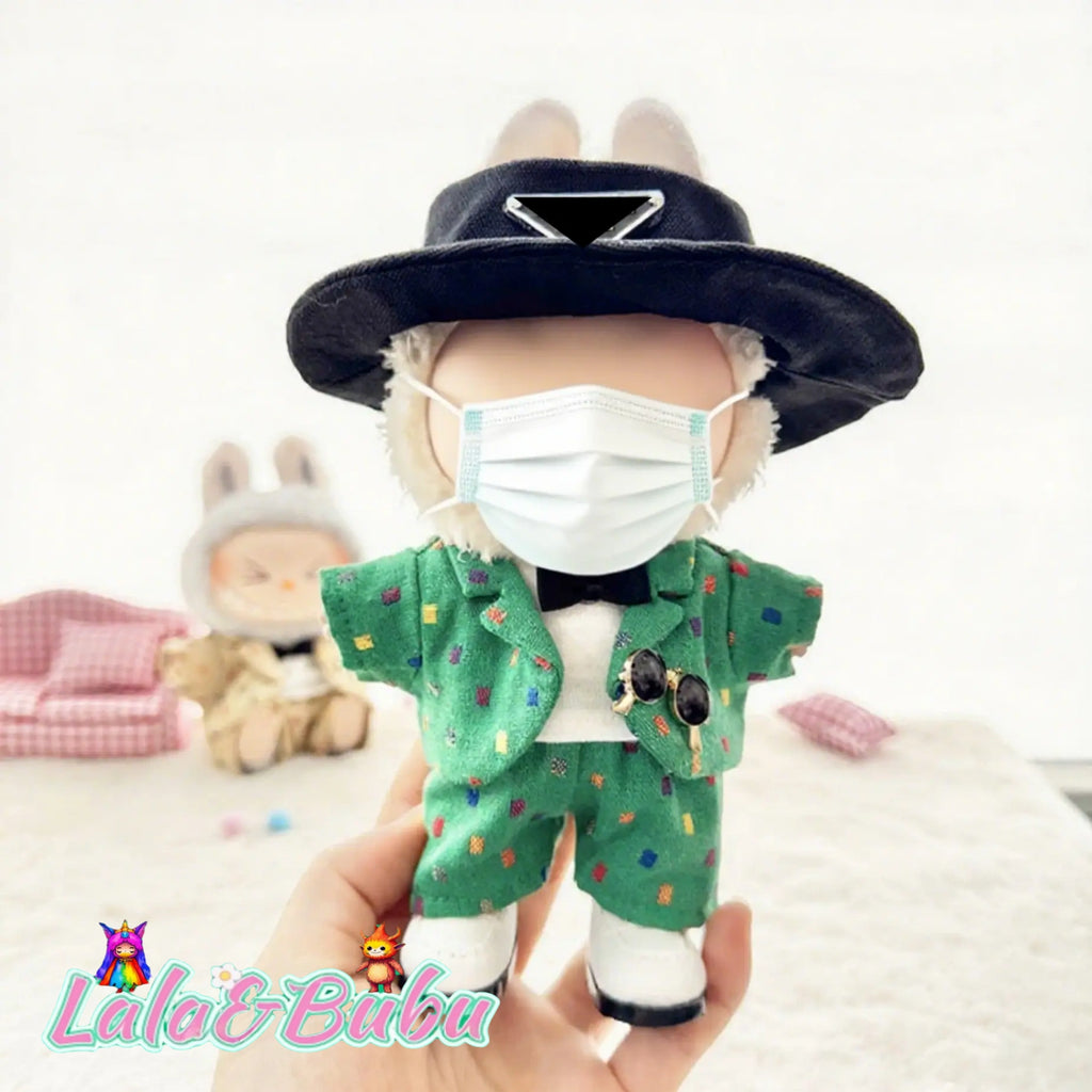 Creative Casual Suits for Labu – Custom Tailored 15-17cm Formal Wear for Vinyl Art Dolls, Exuding Gentleman's Style