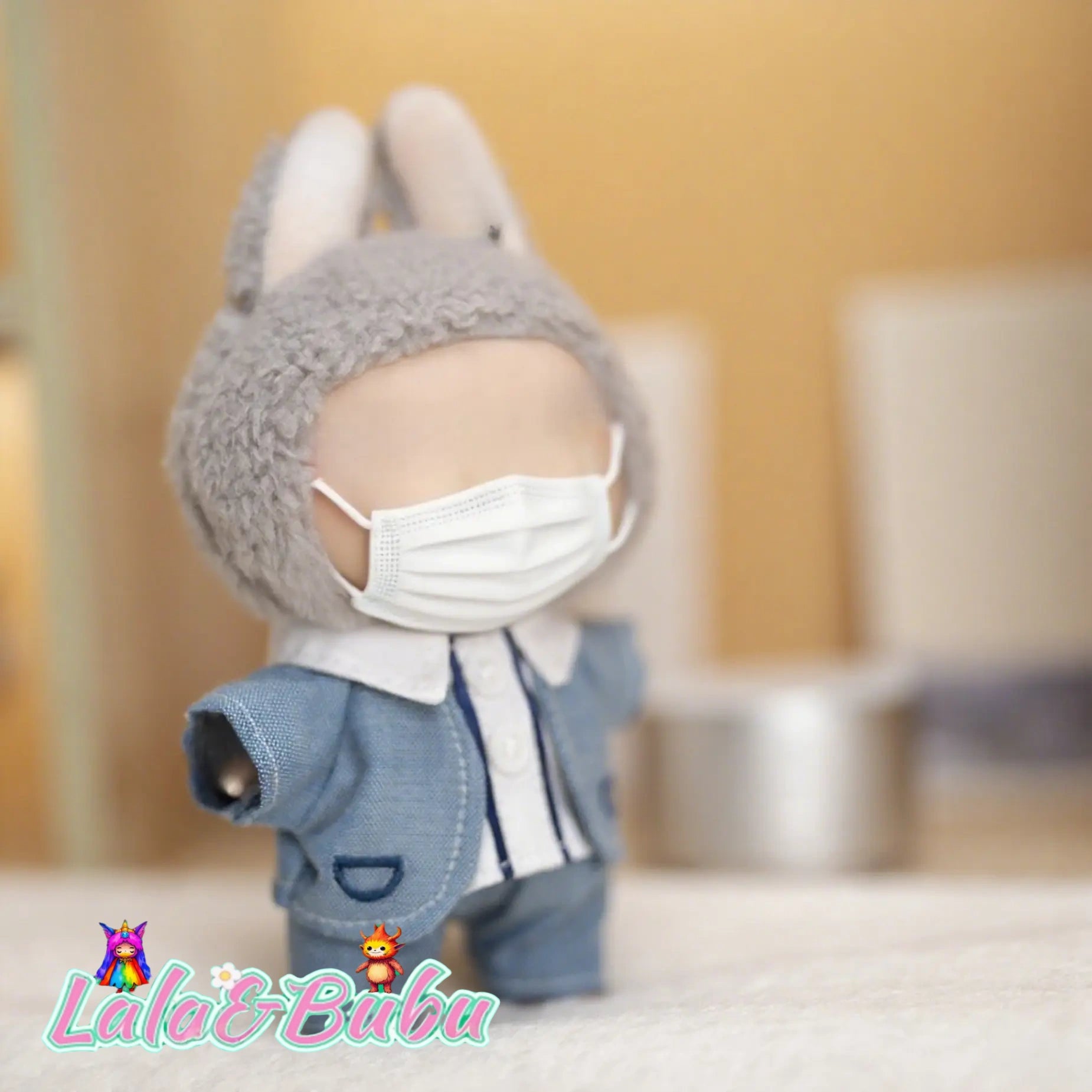 Creative Casual Suits for Labu – Custom Tailored 15-17cm Formal Wear for Vinyl Art Dolls, Exuding Gentleman's Style