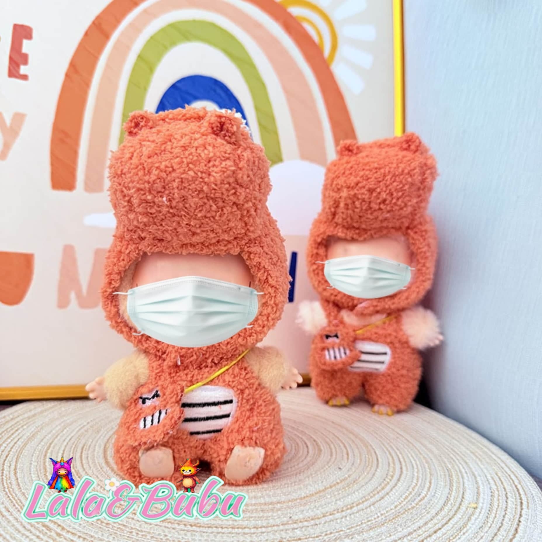 Whimsical Animal Series Costumes for Labu - Playful & Adorable Outfits for 15-17cm Vinyl Art Toys