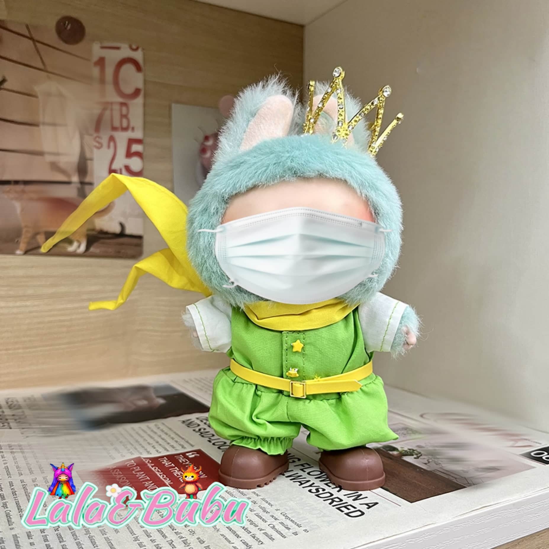 Brain-Bending Whimsy Collection，Eccentric Labu Wardrobe – Absurdly Fun Costumes for Display & Play，Suitable for doll outfits ranging from 15cm to 17cm
