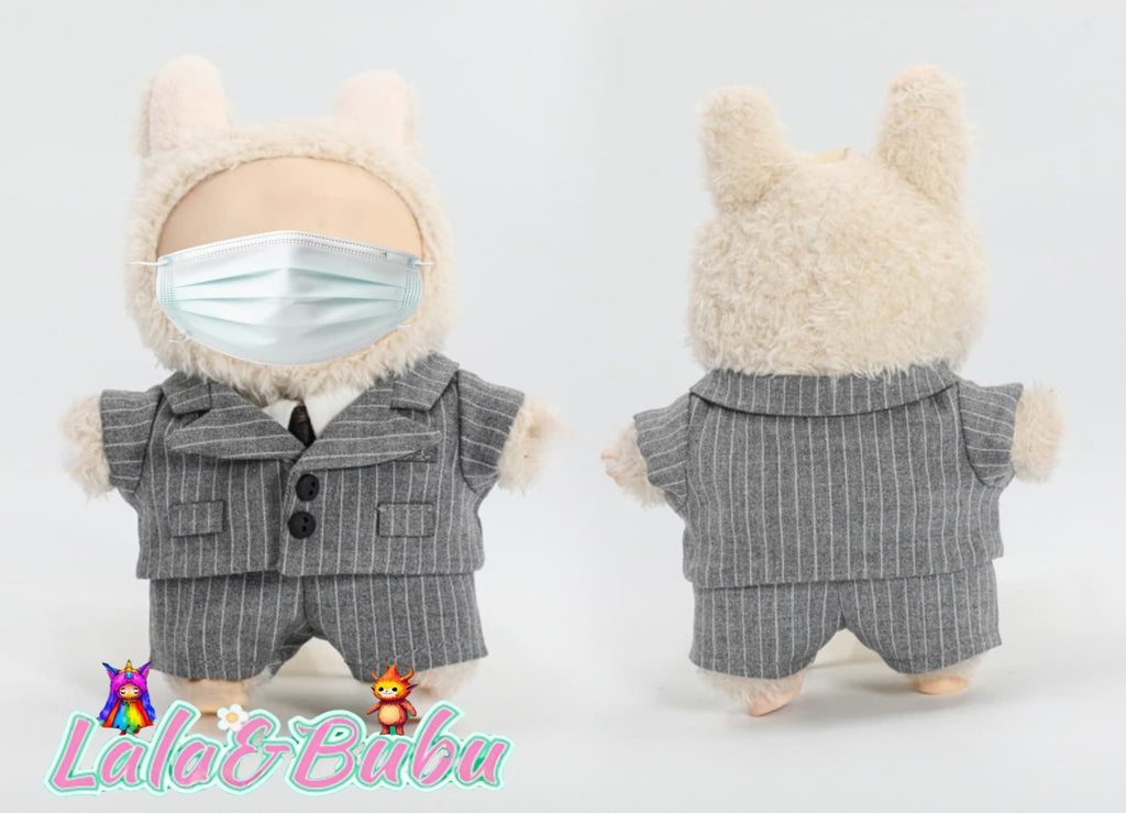 Creative Casual Suits for Labu – Custom Tailored 15-17cm Formal Wear for Vinyl Art Dolls, Exuding Gentleman's Style