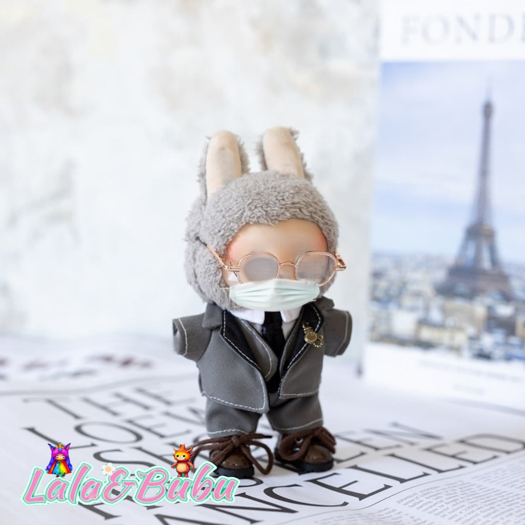 Creative Casual Suits for Labu – Custom Tailored 15-17cm Formal Wear for Vinyl Art Dolls, Exuding Gentleman's Style