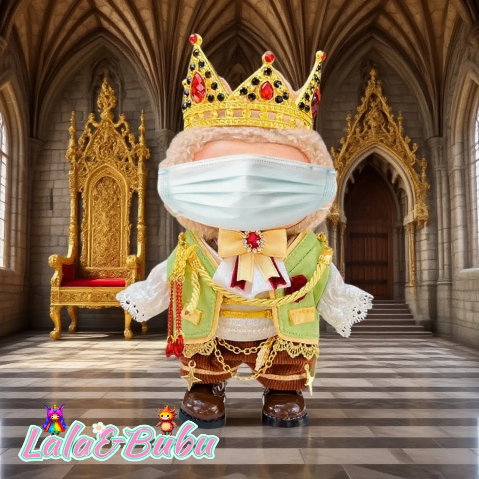 Brain-Bending Whimsy Collection，Eccentric Labu Wardrobe – Absurdly Fun Costumes for Display & Play，Suitable for doll outfits ranging from 15cm to 17cm