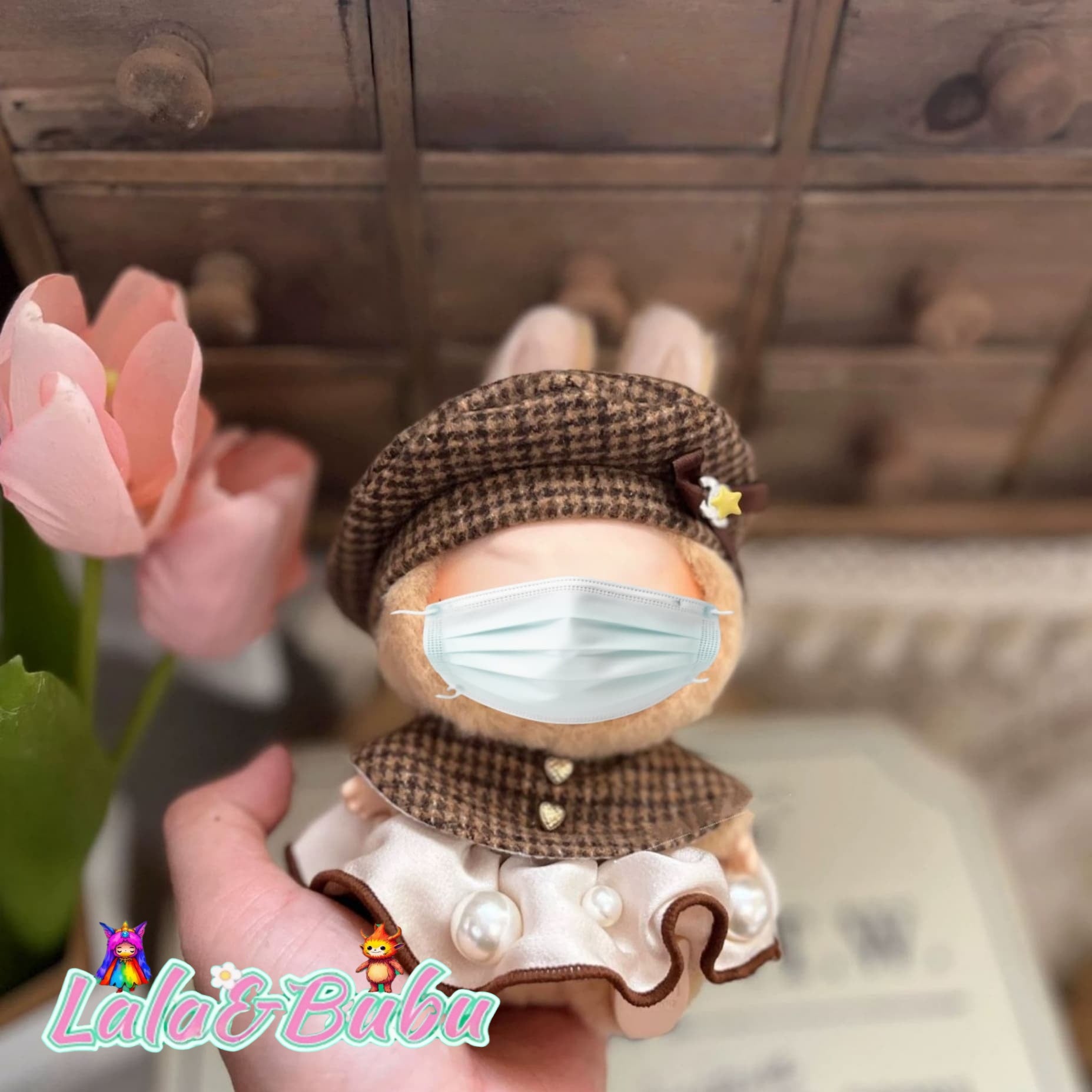 Dreamy Princess Dress Collection for Labu – Elegant & Adorable Outfits for 15-17cm Vinyl Art Dolls，Sweet Lolita Dress Set