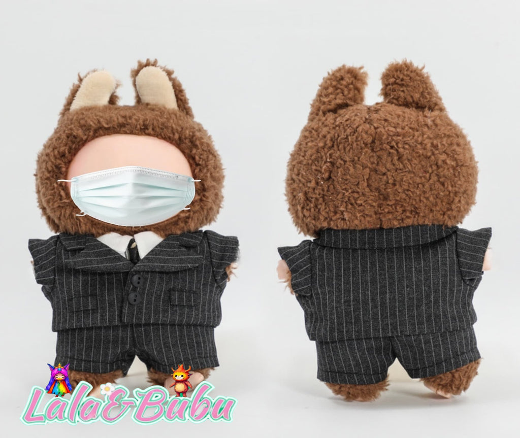 Creative Casual Suits for Labu – Custom Tailored 15-17cm Formal Wear for Vinyl Art Dolls, Exuding Gentleman's Style