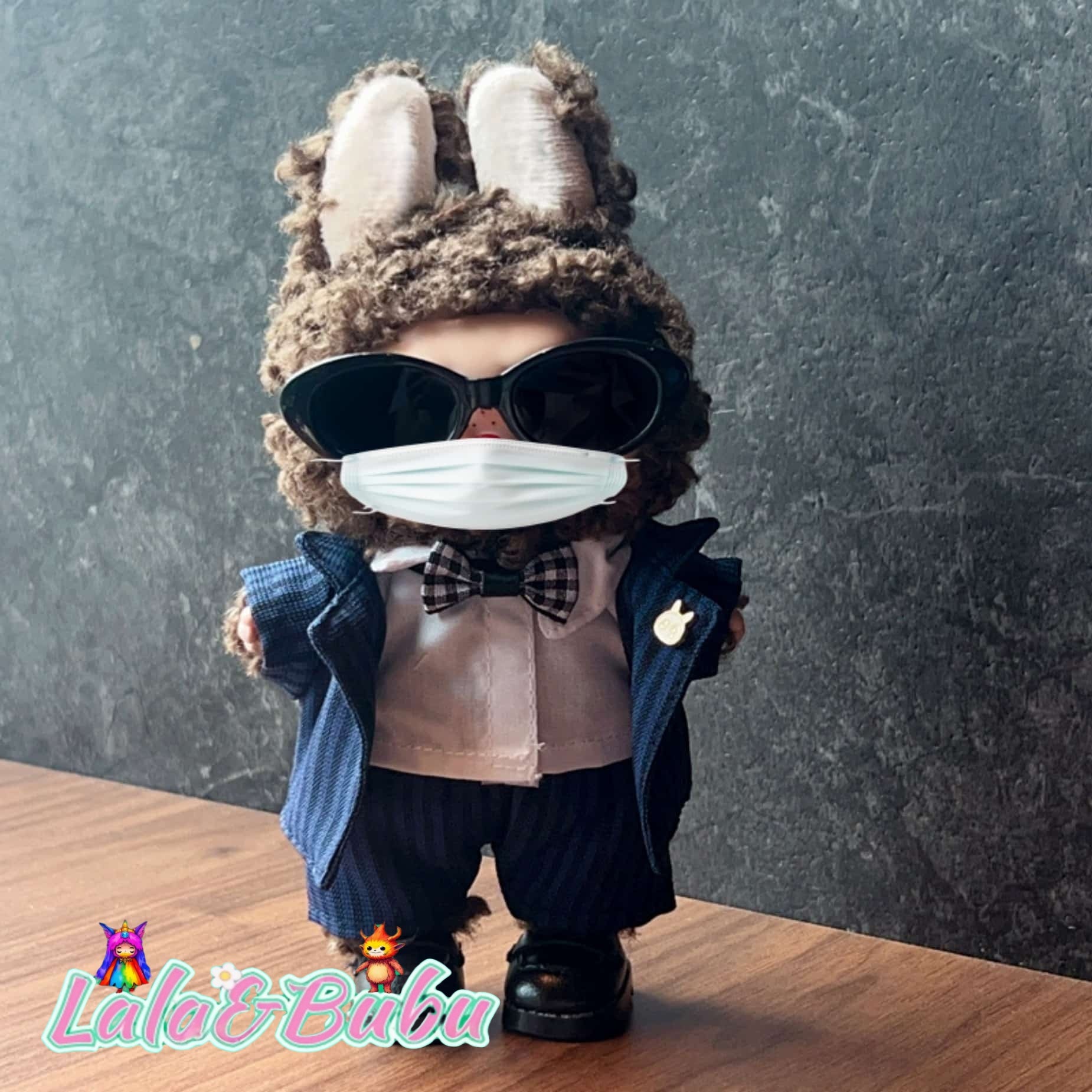 Creative Casual Suits for Labu – Custom Tailored 15-17cm Formal Wear for Vinyl Art Dolls, Exuding Gentleman's Style