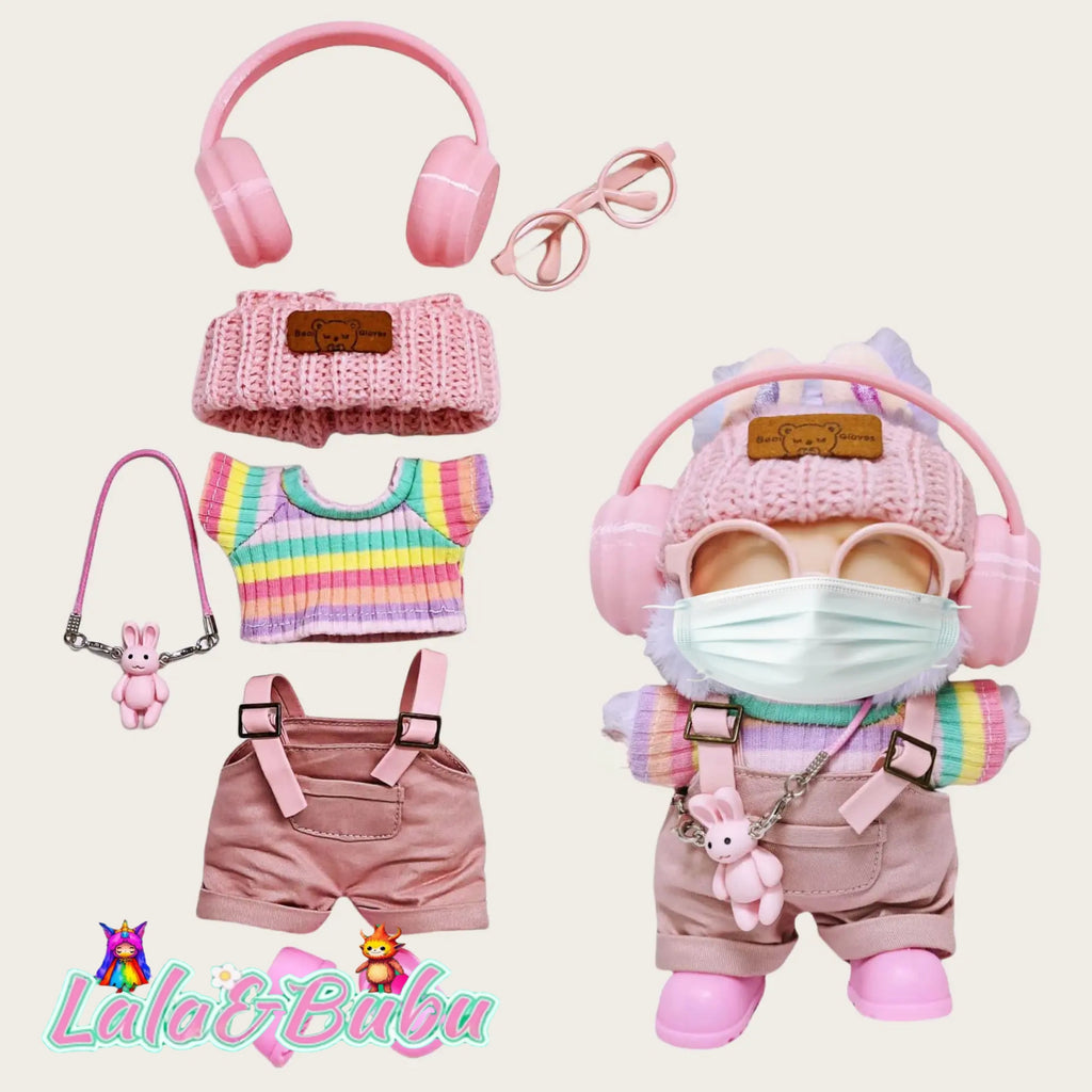 Cool & Trendy Labu Street Set Series - Trendy Doll Collection, 15cm-17cm Trendy Art Doll Exclusive
