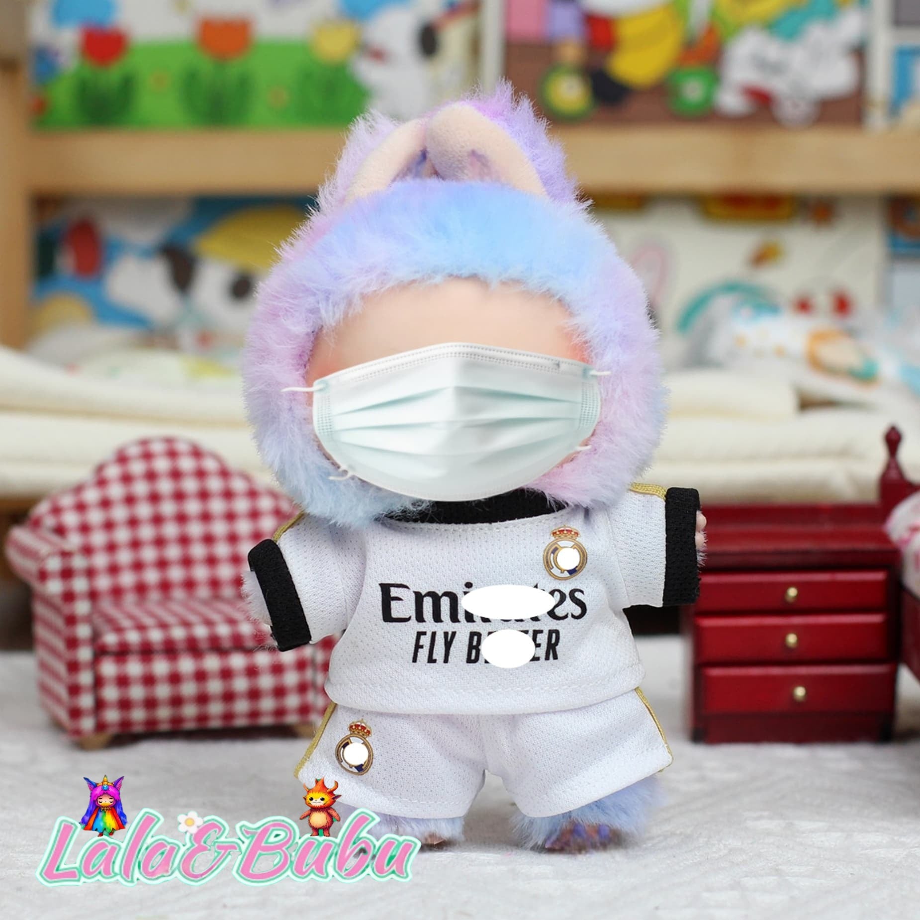 Player Jerseys for Labu – Official Mini Replicas for 15-17cm Vinyl Art Dolls ，Sports event series