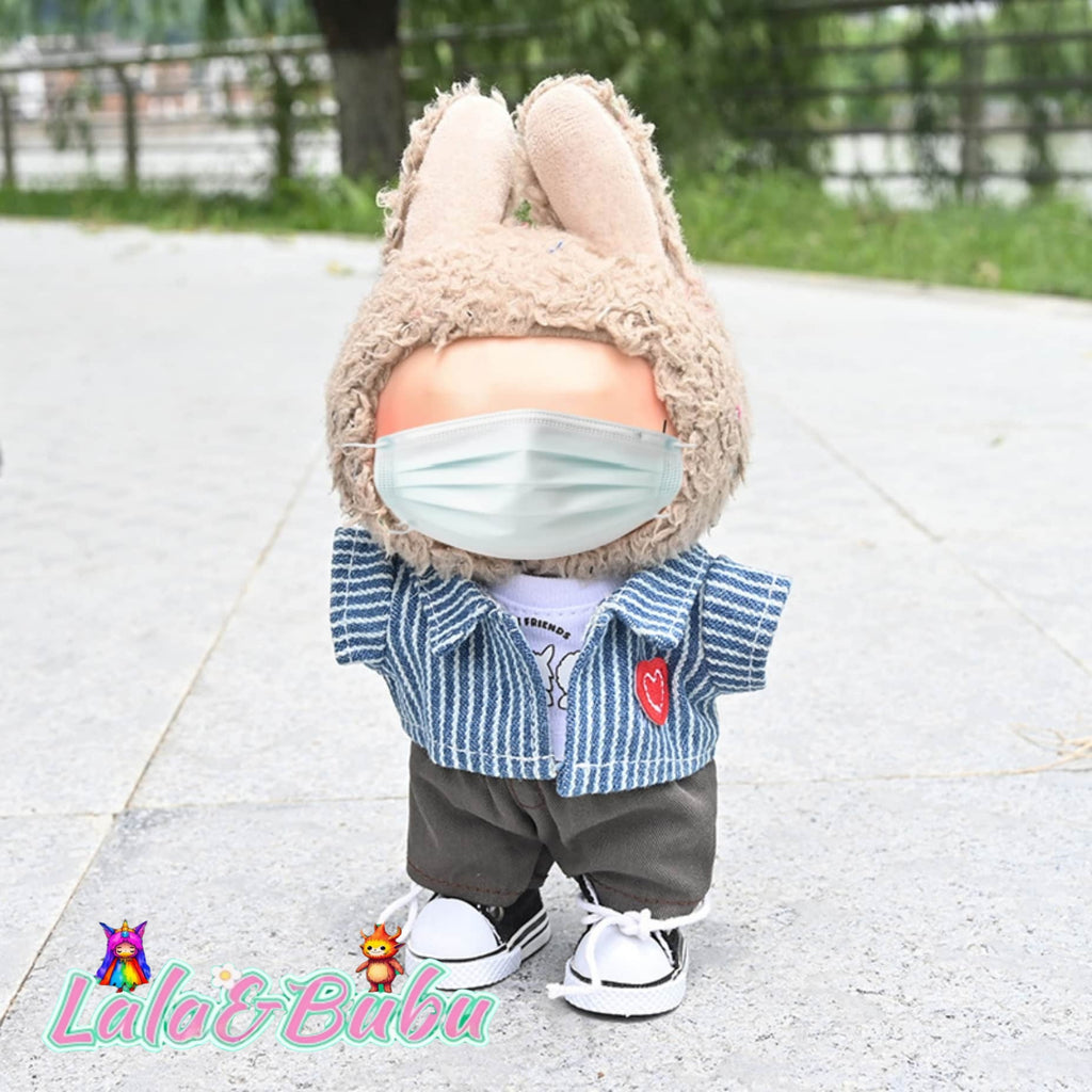 Casual Streetwear for Labu – Trendy & Comfortable Outfits for 15-17cm Vinyl Art Dolls，Fashion and Leisure Series