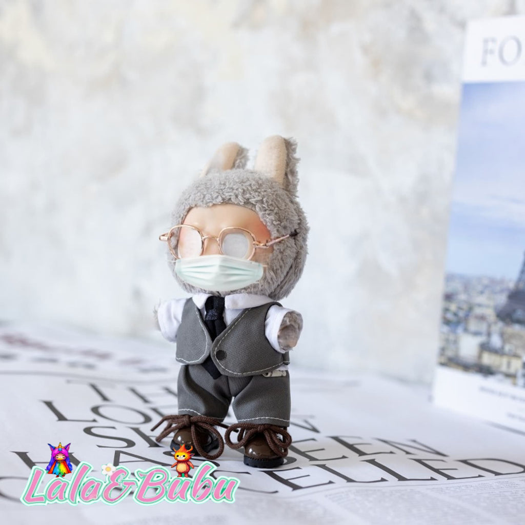 Creative Casual Suits for Labu – Custom Tailored 15-17cm Formal Wear for Vinyl Art Dolls, Exuding Gentleman's Style