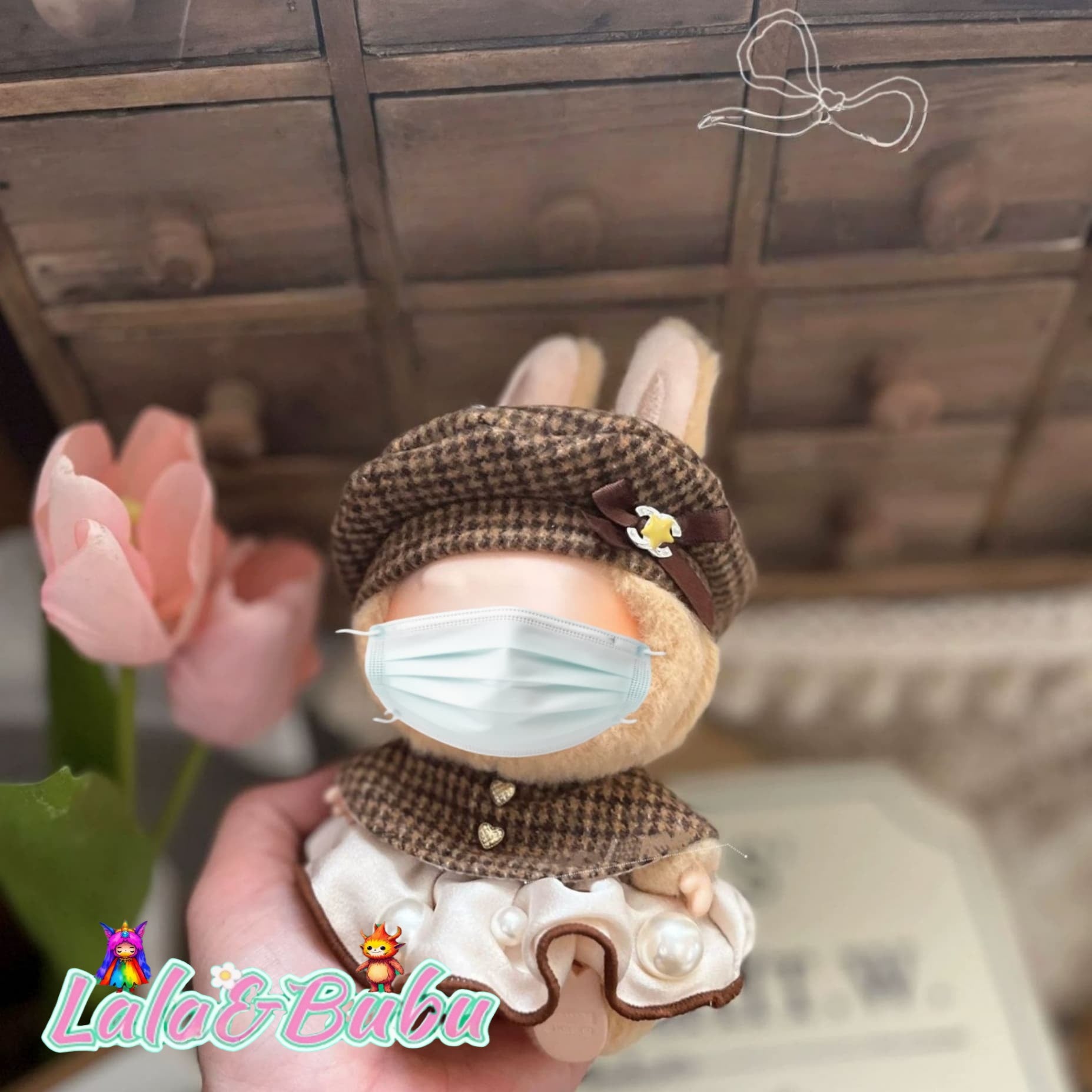 Dreamy Princess Dress Collection for Labu – Elegant & Adorable Outfits for 15-17cm Vinyl Art Dolls，Sweet Lolita Dress Set