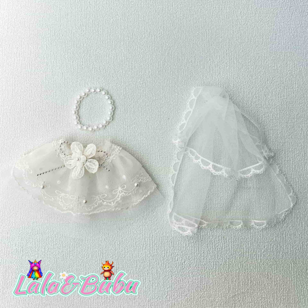 Dreamy Princess Dress Collection for Labu – Elegant & Adorable Outfits for 15-17cm Vinyl Art Dolls，Sweet Lolita Dress Set