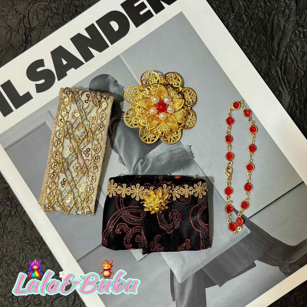 Global Ethnic Outfits for Labu – Traditional Cultural Costumes for 15-17cm Vinyl Art Dolls