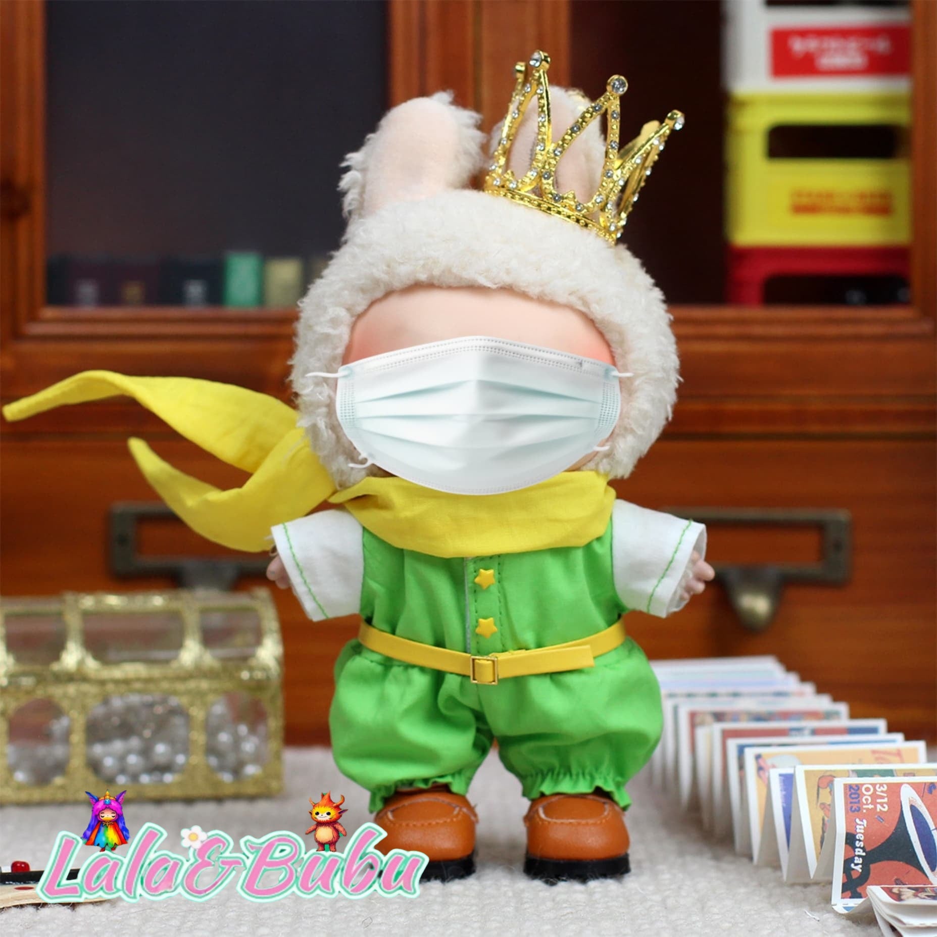 Brain-Bending Whimsy Collection，Eccentric Labu Wardrobe – Absurdly Fun Costumes for Display & Play，Suitable for doll outfits ranging from 15cm to 17cm