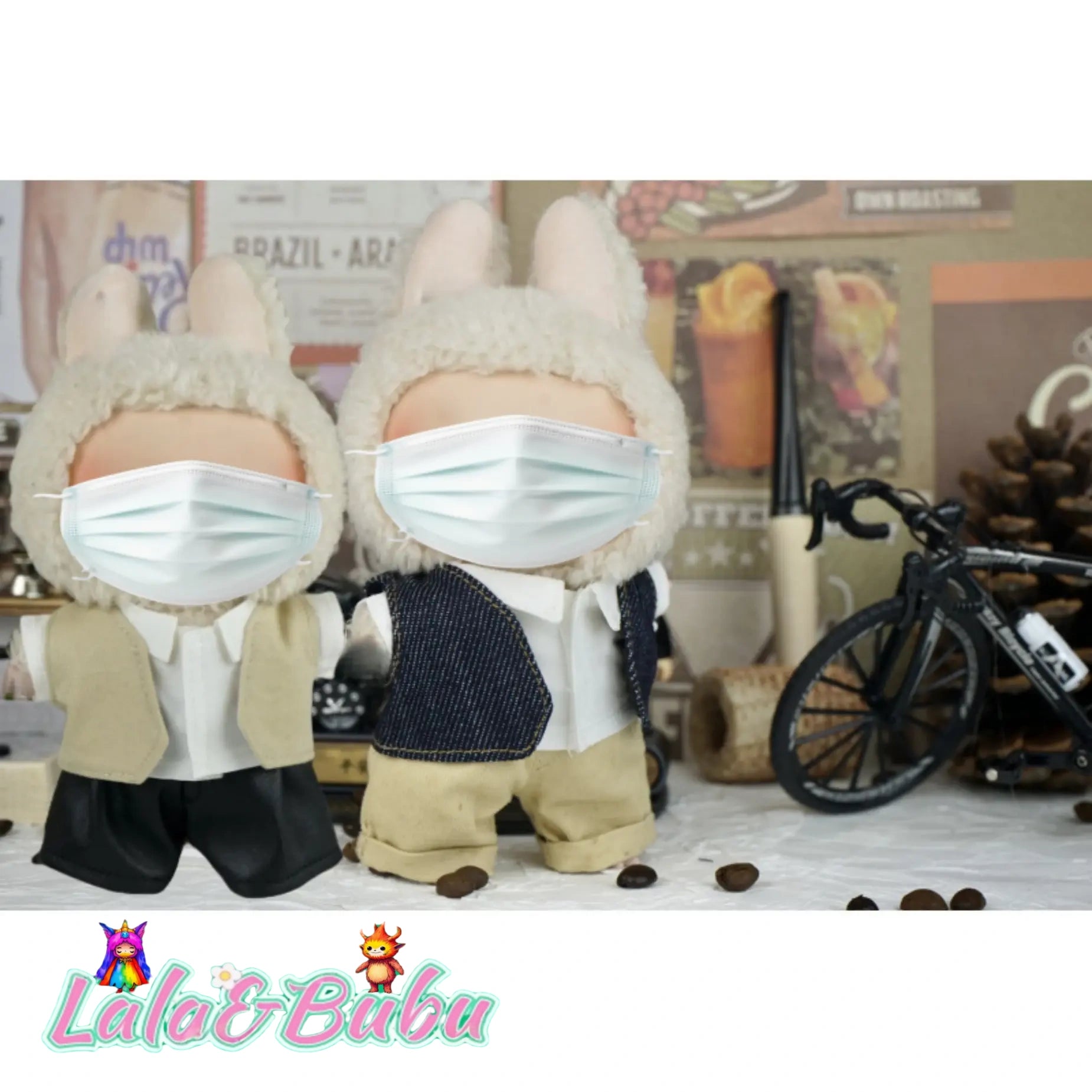 Creative Casual Suits for Labu – Custom Tailored 15-17cm Formal Wear for Vinyl Art Dolls, Exuding Gentleman's Style