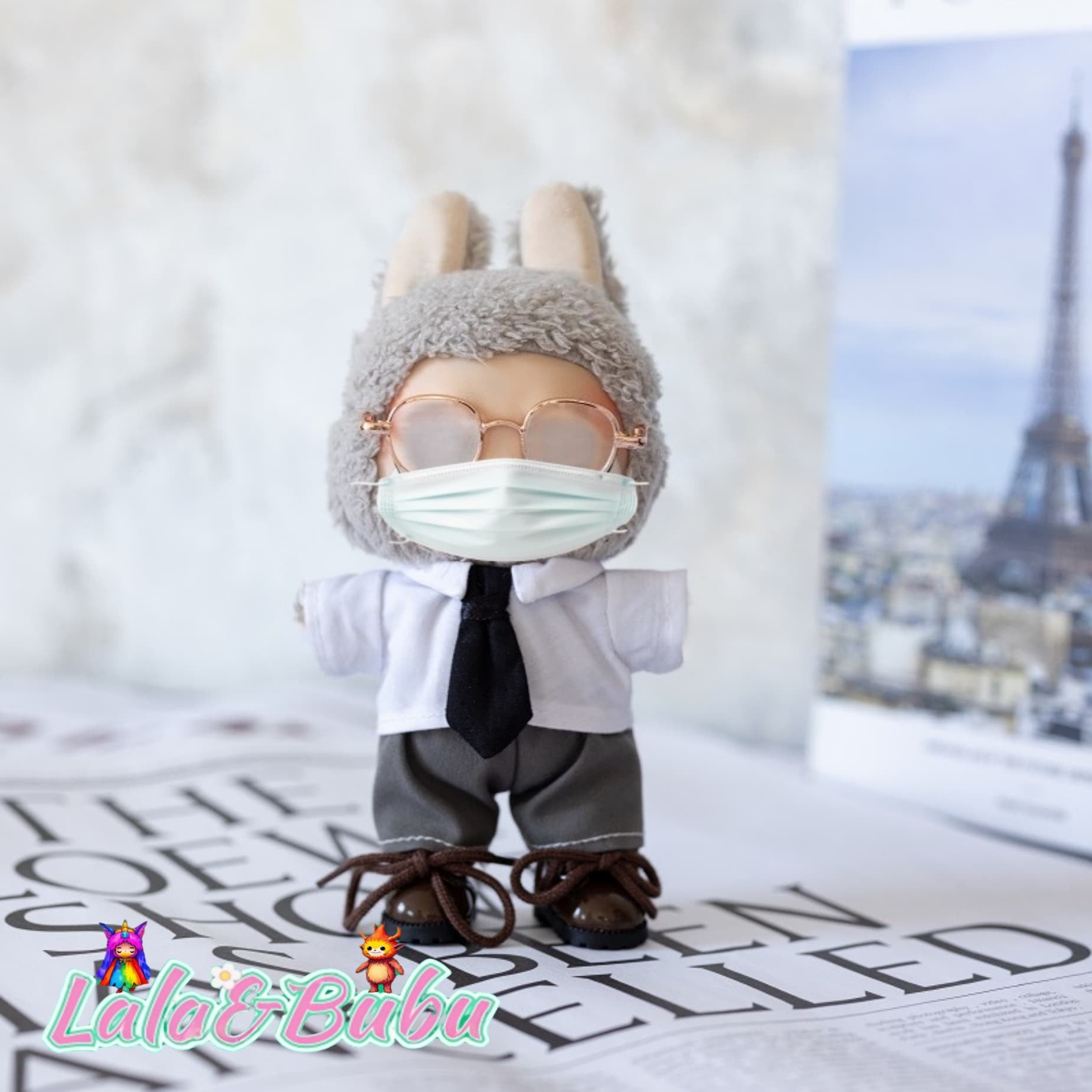 Creative Casual Suits for Labu – Custom Tailored 15-17cm Formal Wear for Vinyl Art Dolls, Exuding Gentleman's Style