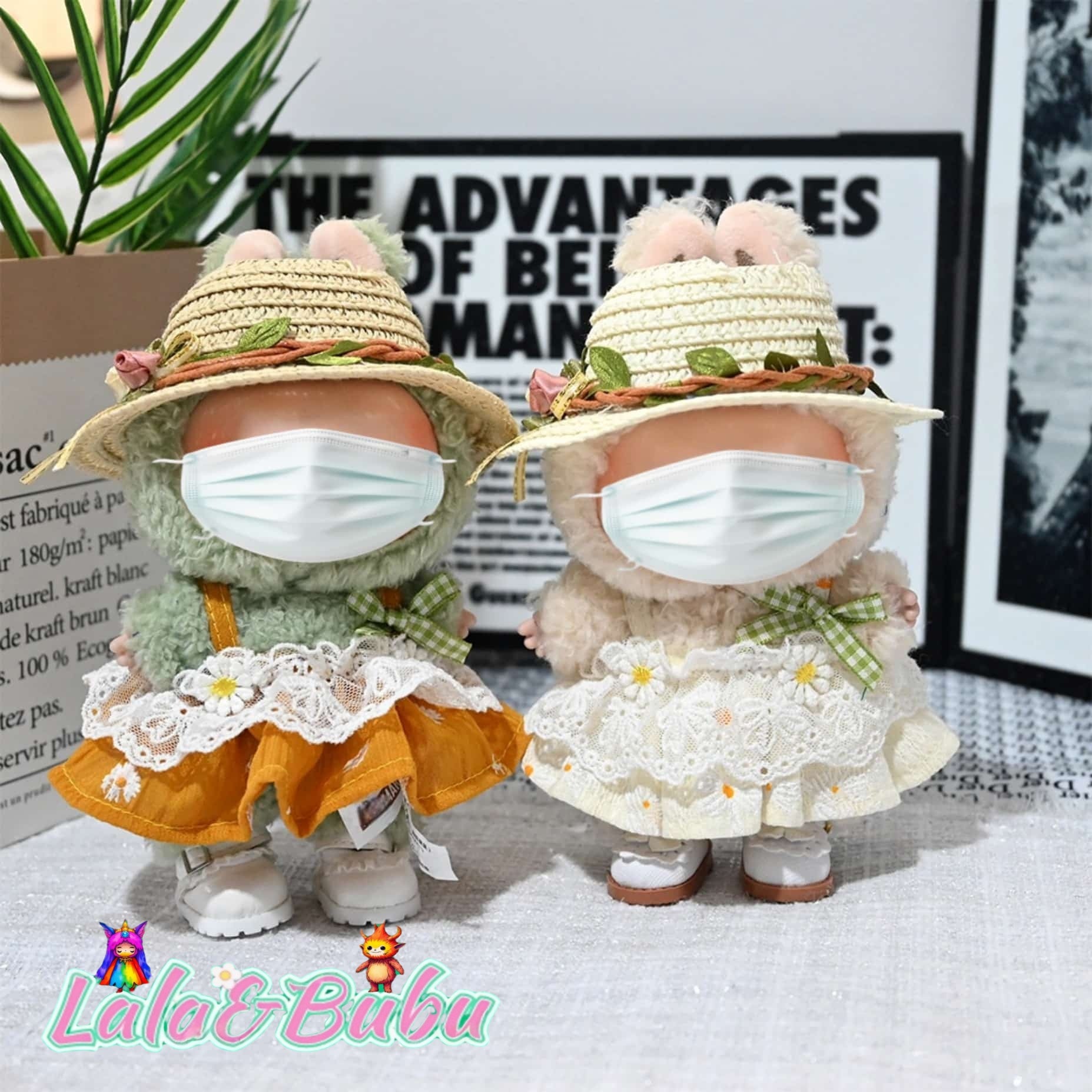 Dreamy Princess Dress Collection for Labu – Elegant & Adorable Outfits for 15-17cm Vinyl Art Dolls，Sweet Lolita Dress Set