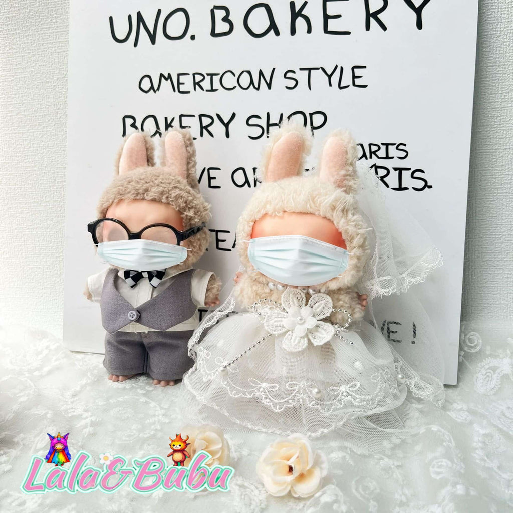 Dreamy Princess Dress Collection for Labu – Elegant & Adorable Outfits for 15-17cm Vinyl Art Dolls，Sweet Lolita Dress Set