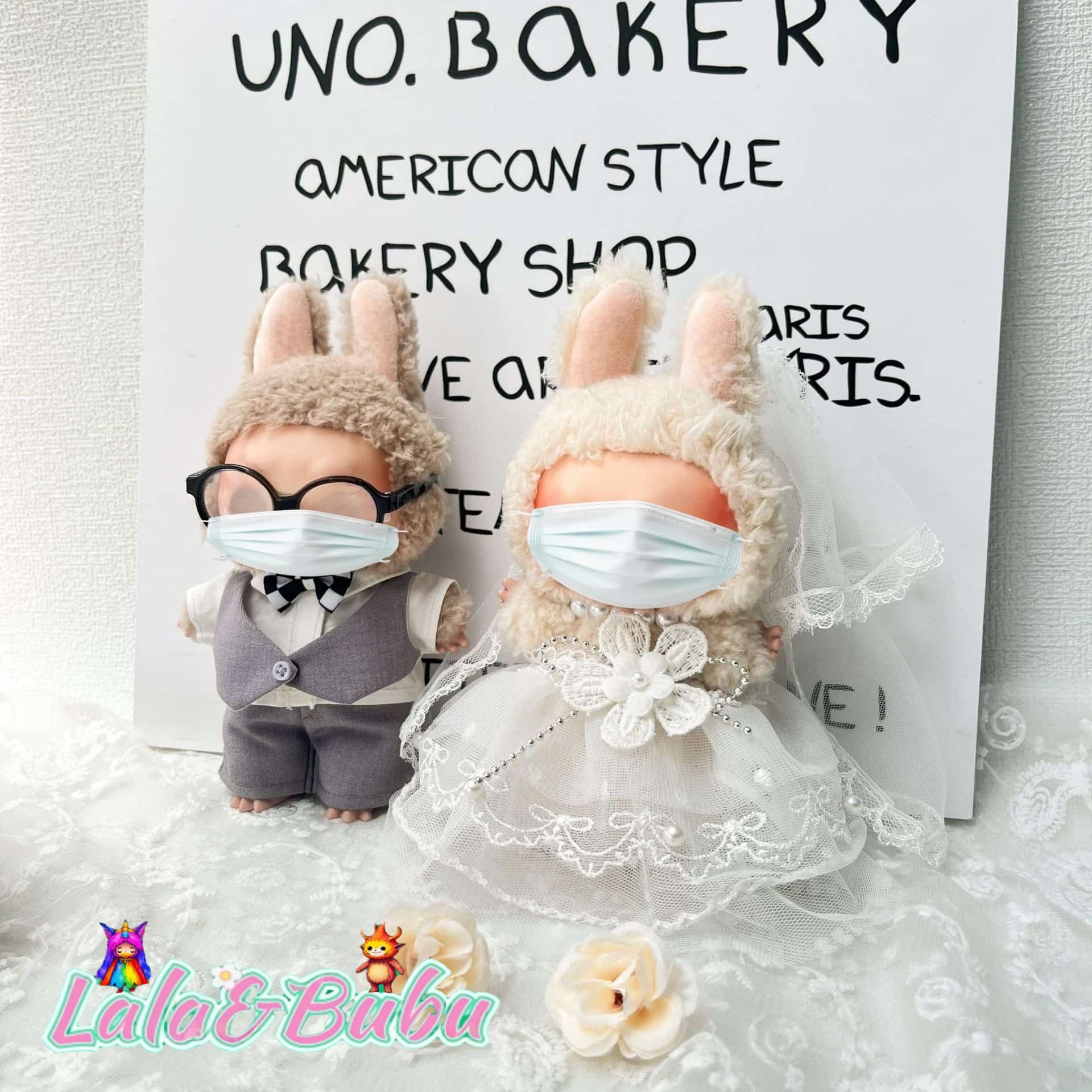 Dreamy Princess Dress Collection for Labu – Elegant & Adorable Outfits for 15-17cm Vinyl Art Dolls，Sweet Lolita Dress Set