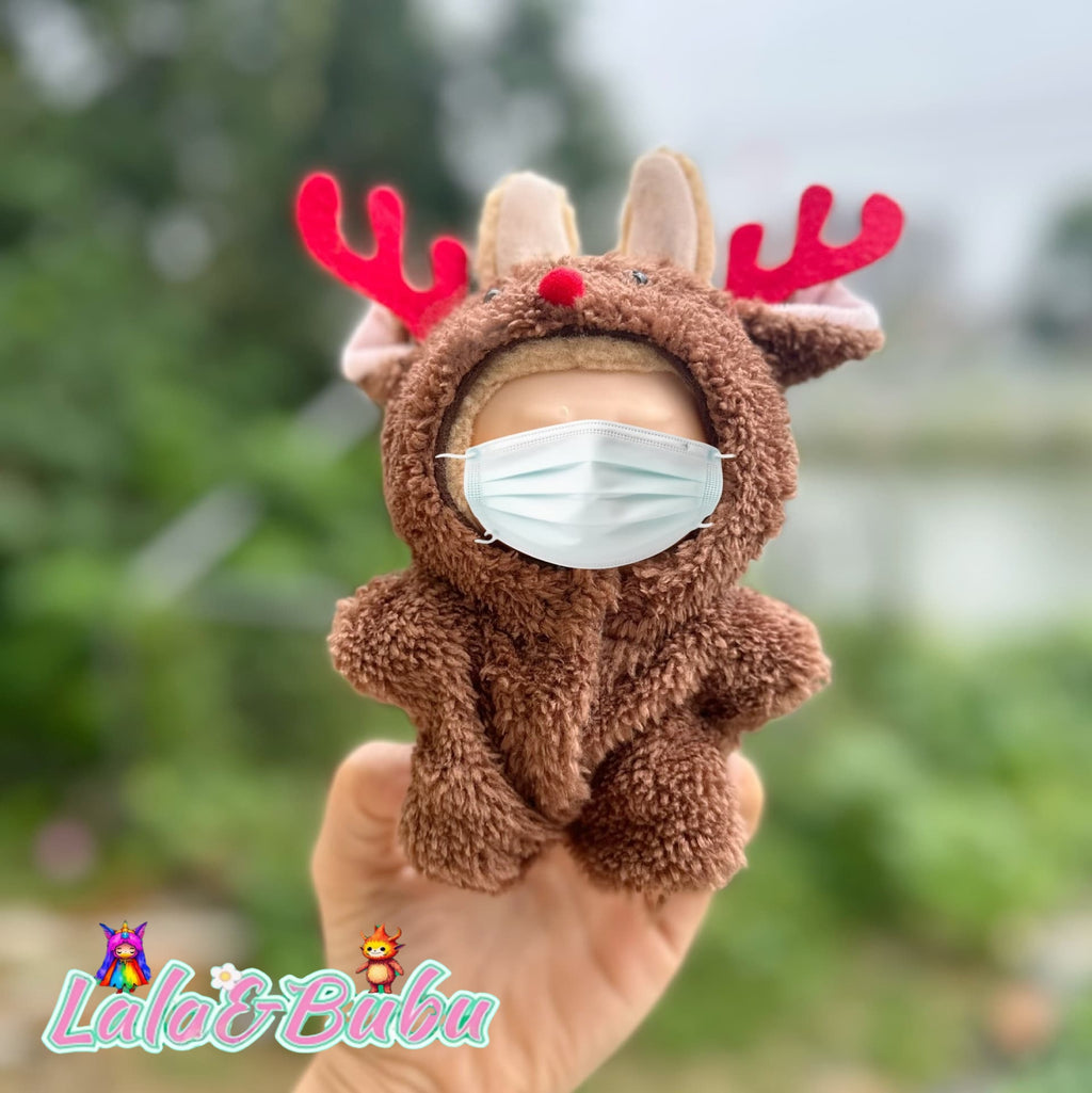 Whimsical Animal Series Costumes for Labu - Playful & Adorable Outfits for 15-17cm Vinyl Art Toys