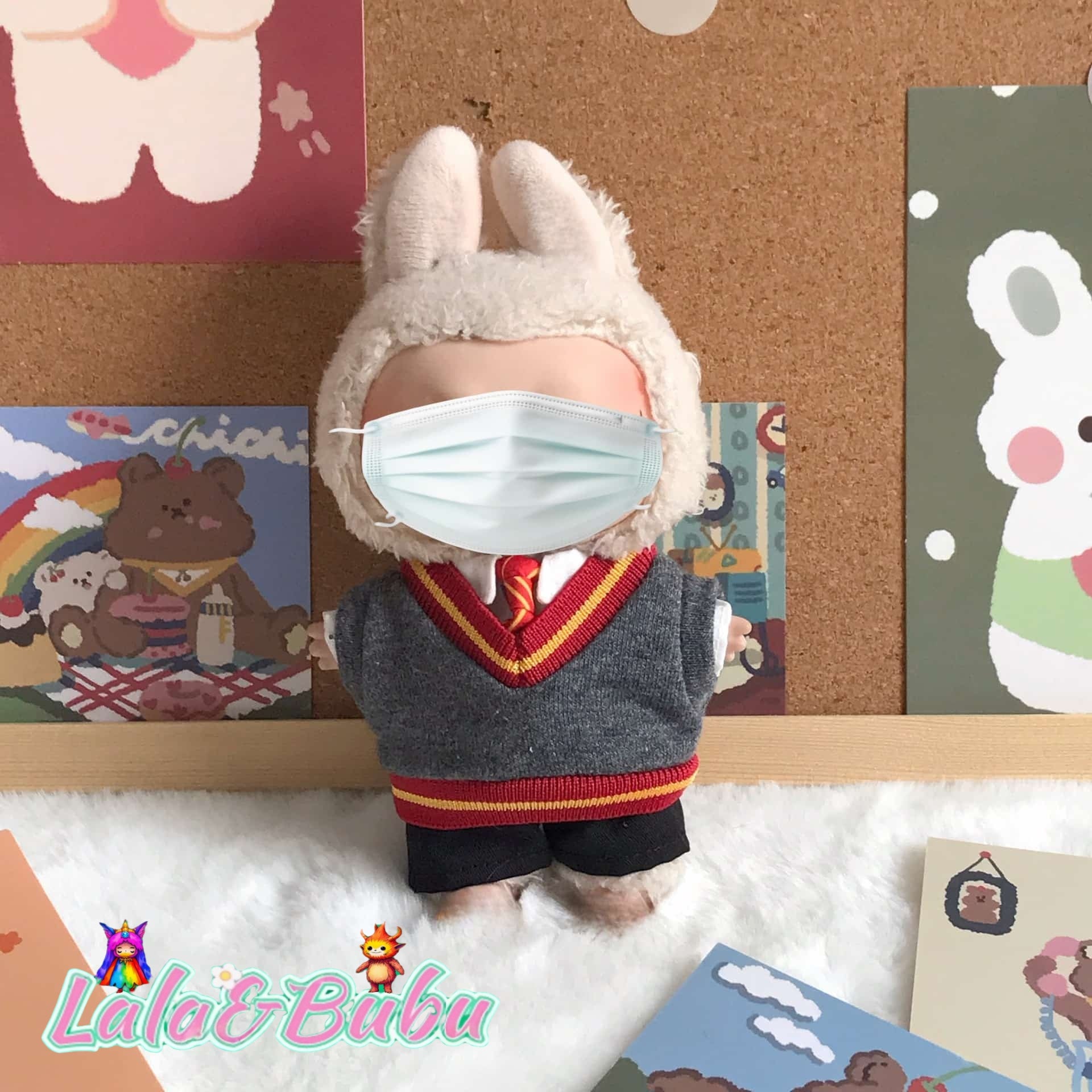 Brain-Bending Whimsy Collection，Eccentric Labu Wardrobe – Absurdly Fun Costumes for Display & Play，Suitable for doll outfits ranging from 15cm to 17cm