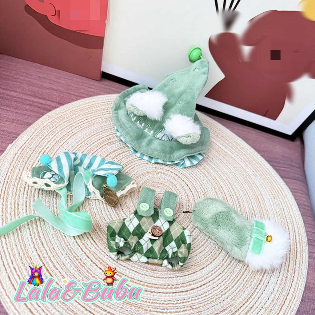 Brain-Bending Whimsy Collection，Eccentric Labu Wardrobe – Absurdly Fun Costumes for Display & Play，Suitable for doll outfits ranging from 15cm to 17cm