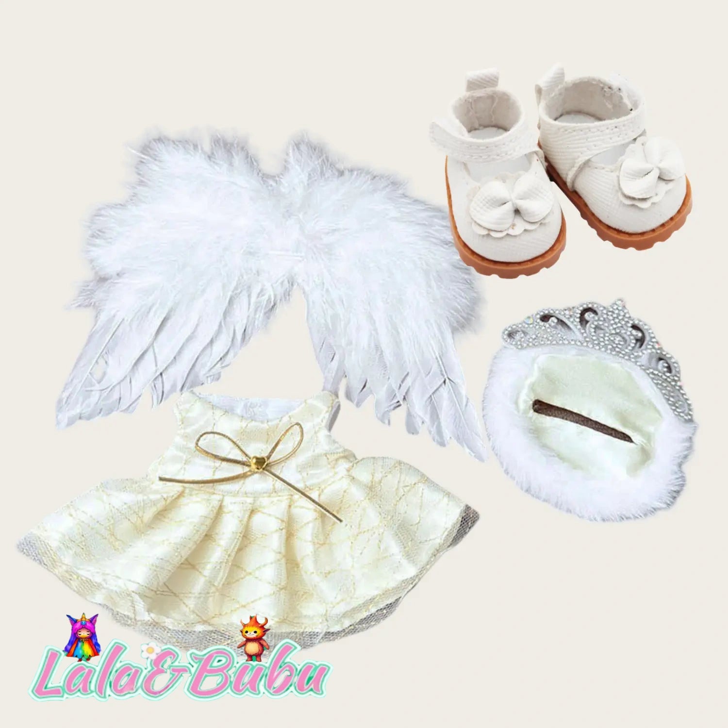 Dreamy Princess Dress Collection for Labu – Elegant & Adorable Outfits for 15-17cm Vinyl Art Dolls，Sweet Lolita Dress Set