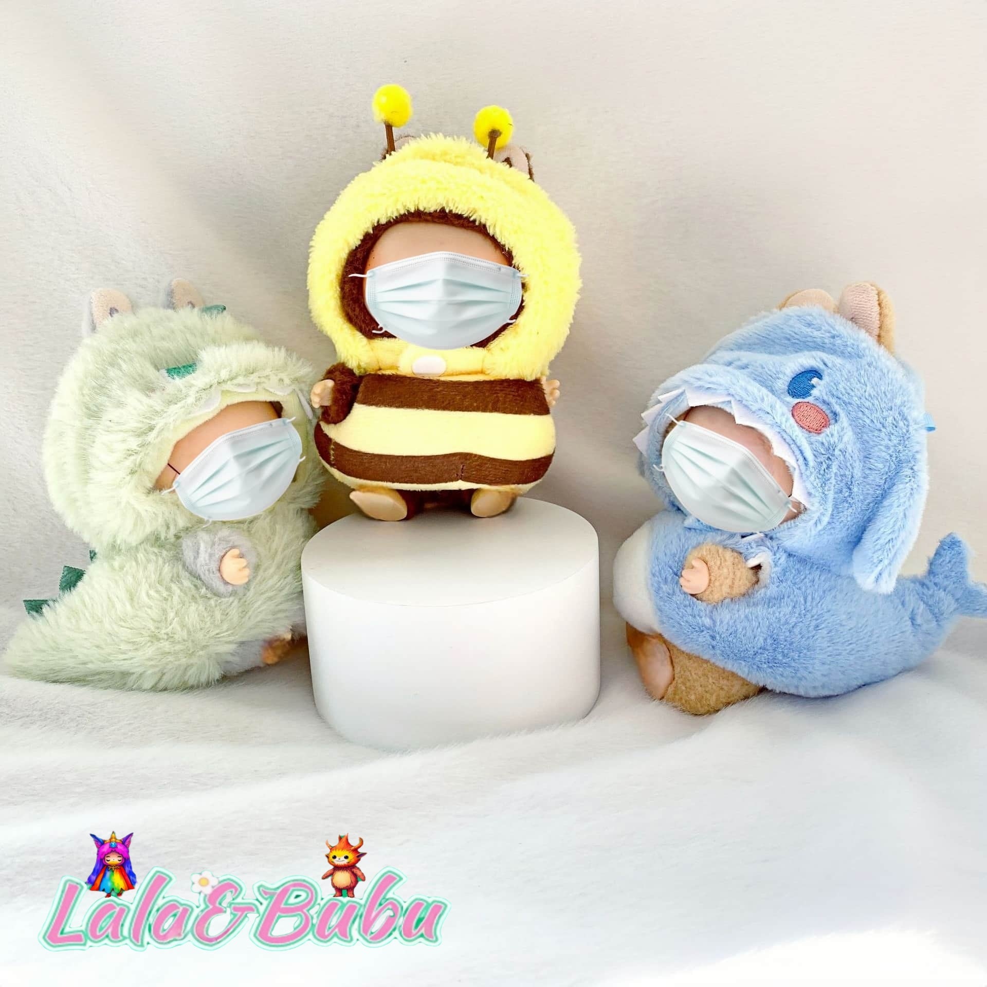 Whimsical Animal Series Costumes for Labu - Playful & Adorable Outfits for 15-17cm Vinyl Art Toys