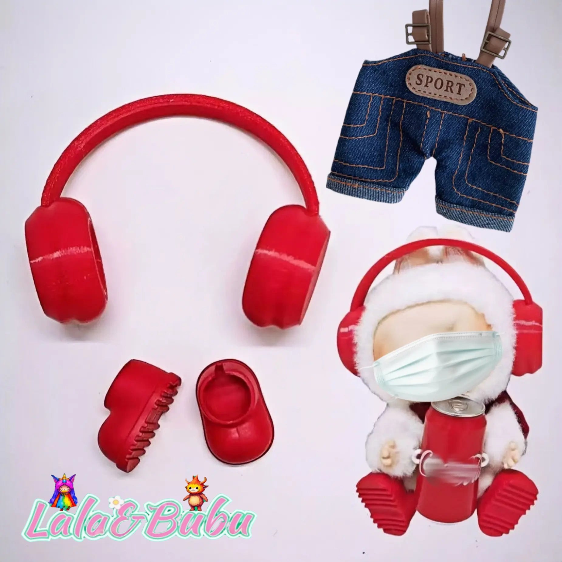 Cool & Trendy Labu Street Set Series - Trendy Doll Collection, 15cm-17cm Trendy Art Doll Exclusive