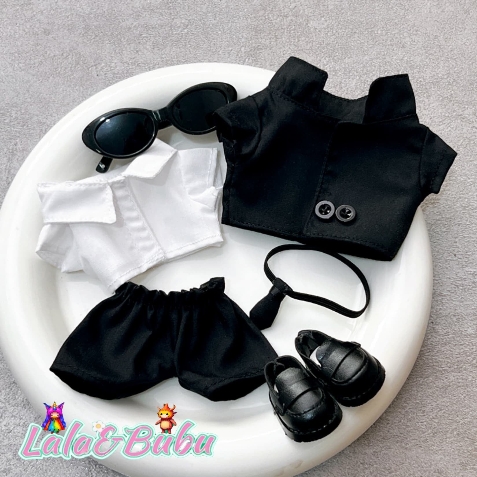 Creative Casual Suits for Labu – Custom Tailored 15-17cm Formal Wear for Vinyl Art Dolls, Exuding Gentleman's Style